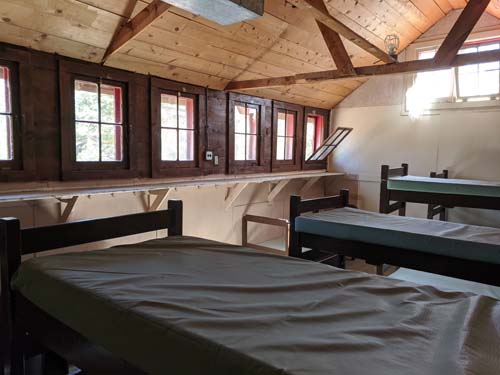 The bunks in Juniper Lodge