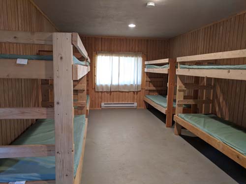 Picture of one of the bunkrooms.